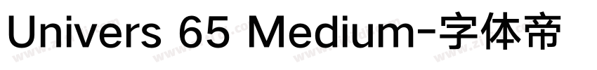 Univers 65 Medium字体转换
